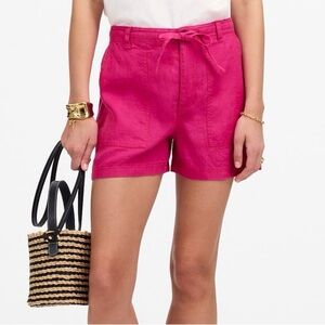 NWOT Madewell Drawstring Linen Shorts Size SMALL